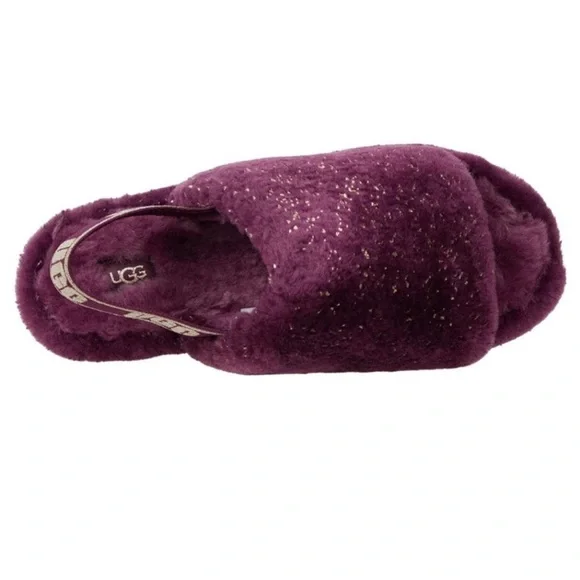UGG fluff metallic sparkle slippers - Picture 5 of 12